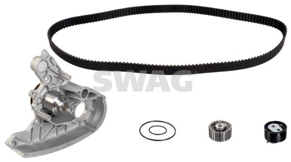 SWAG 33 10 1675: Pompă apă + kit distribuție dinti: 178, Latime: 30mm, cu pompa apa