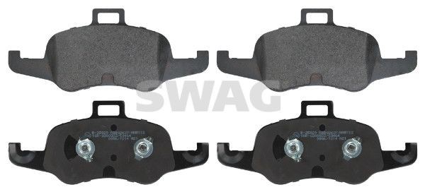 SWAG 33 10 5254: Plăcuțe de frână punte fata, cu clema piston