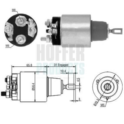 HOFFER 46146: Elektromagnetický spínač pre żtartér