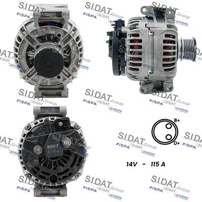 FISPA A12BH0140: Alternateur 115A