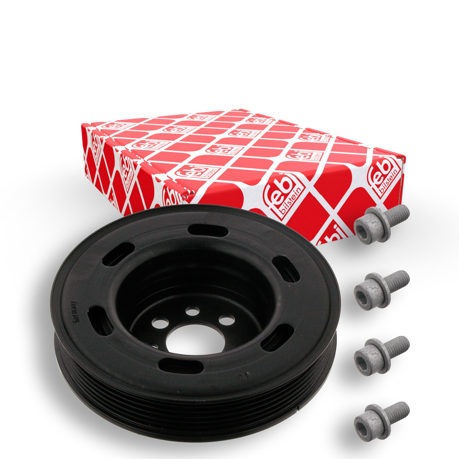 FEBI BILSTEIN 33608: Fulie curea, arbore cotit cu suruburi, pentru arbore cotit, BMTS Turbo NEW