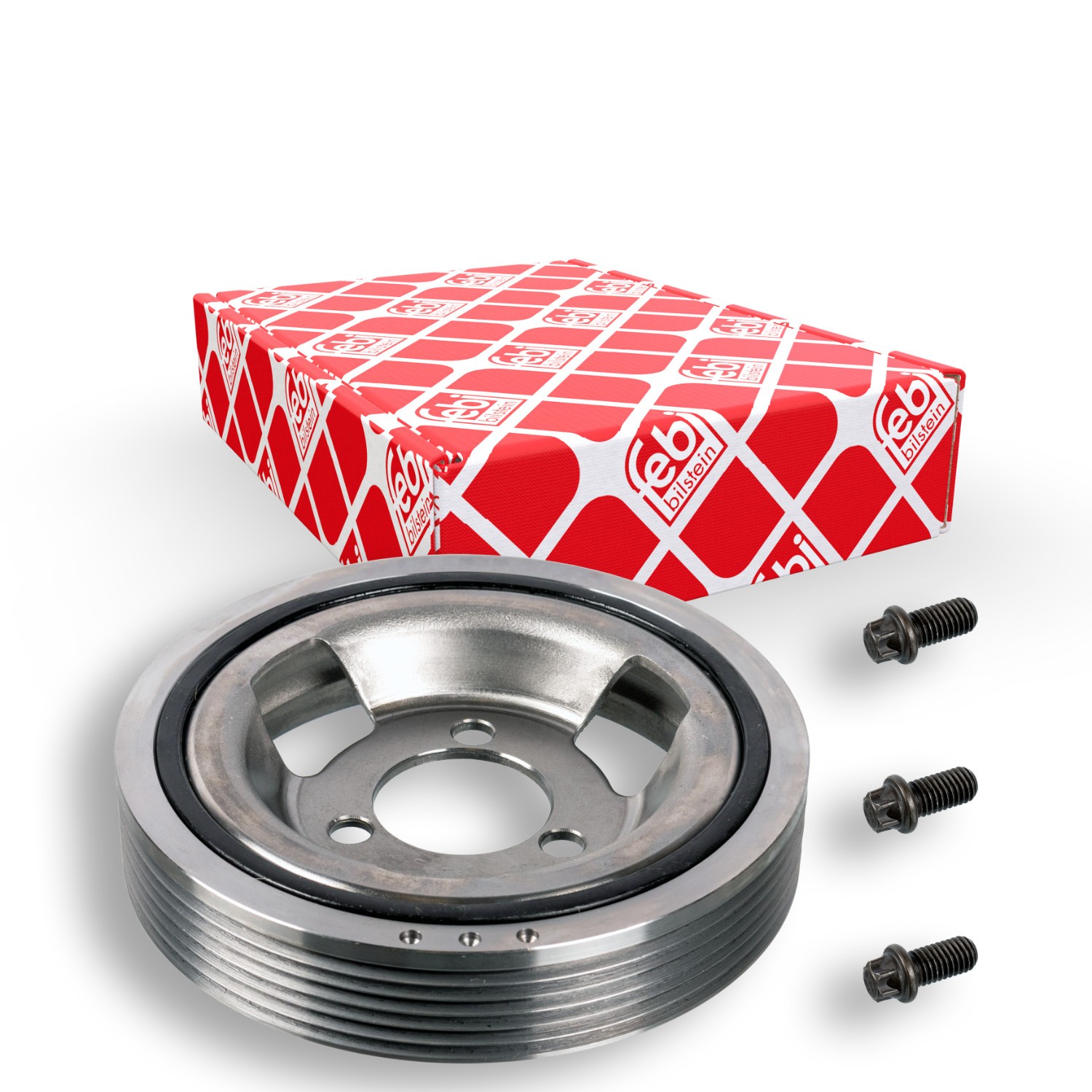 FEBI BILSTEIN 33617: Fulie curea, arbore cotit cu suruburi, BMTS Turbo NEW