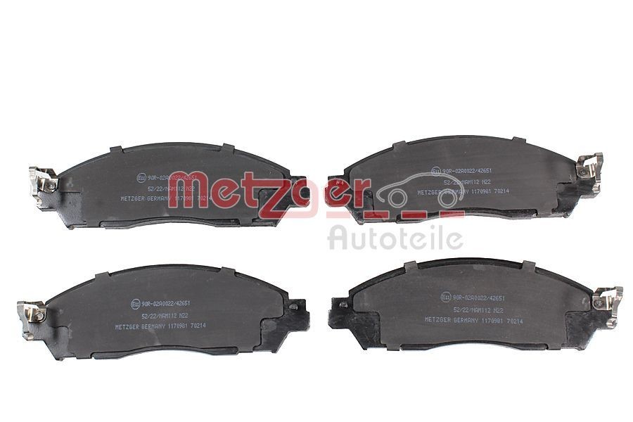 METZGER 1170981: Piduriklotsid GREENPARTS Esisild