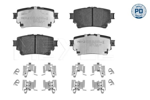 MEYLE 025 205 8215/PD: Plăcuțe de frână MEYLE-PD: Advanced performance and design. puntea spate
