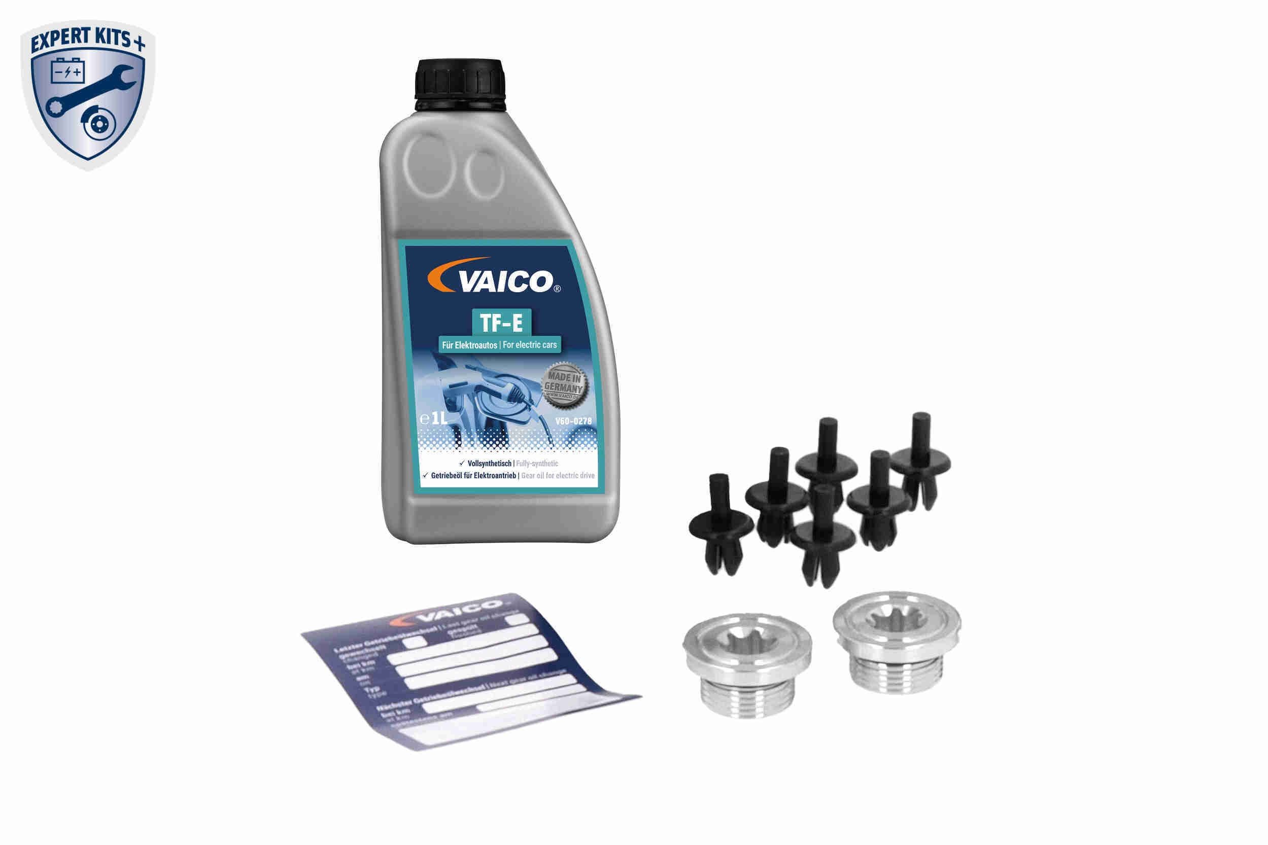 VAICO V10-7674: Automātiskās pārnesumkārbas eļļas maiņas komplekts EXPERT KITS + Priekšējais tilts, ar eļļas noliešanas skrūvi, ar eļļas daudzumu standarta eļļas maiņai
