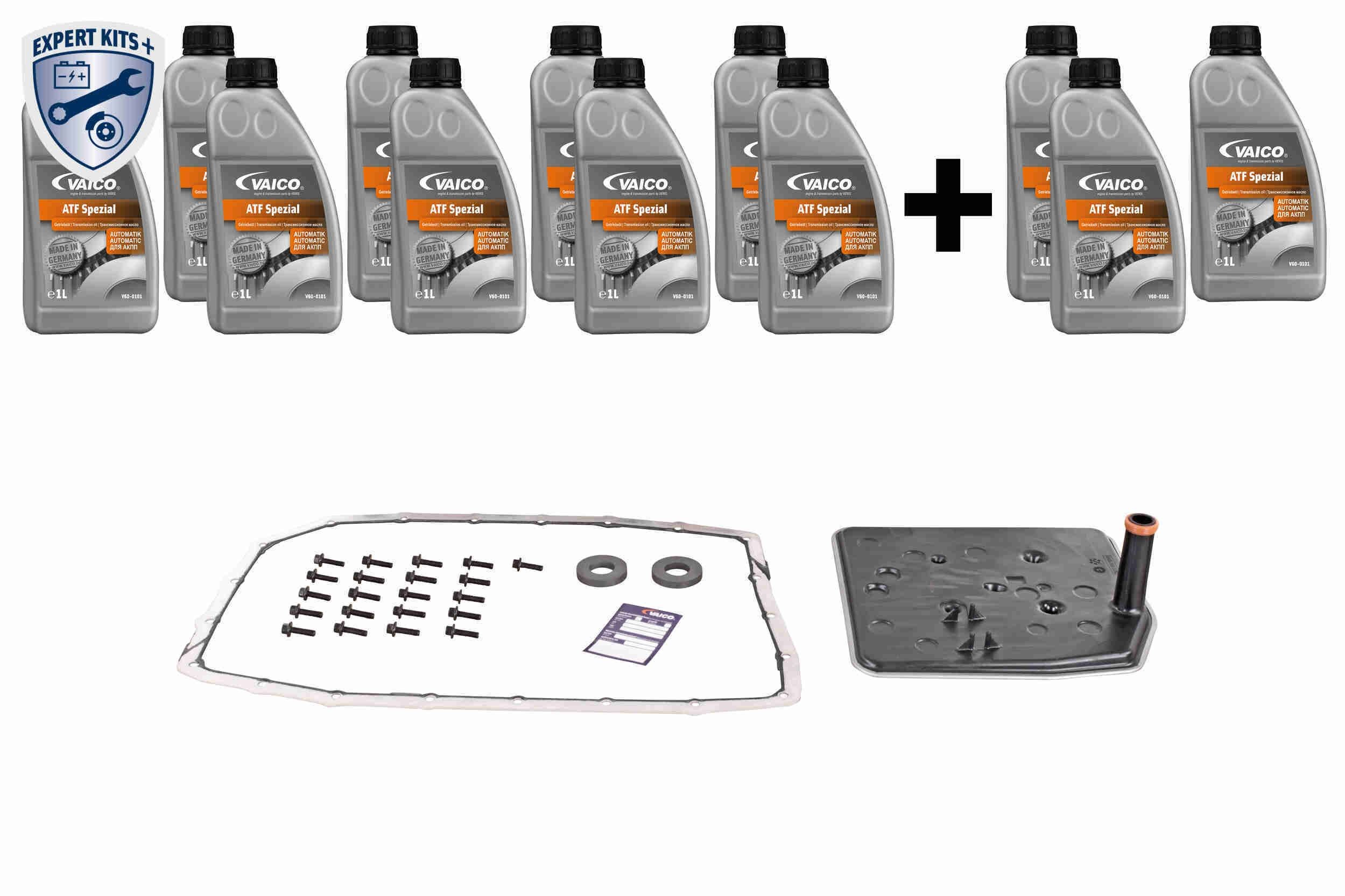 VAICO V25-2191-XXL: Kit schimb ulei cutie automată EXPERT KITS + cu acceasorii, cu suruburi, cu garnitura baie ulei, cu cantitate de ulei pentru spălare cu ulei