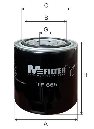 MFILTER TF 665: Öljynsuodatin