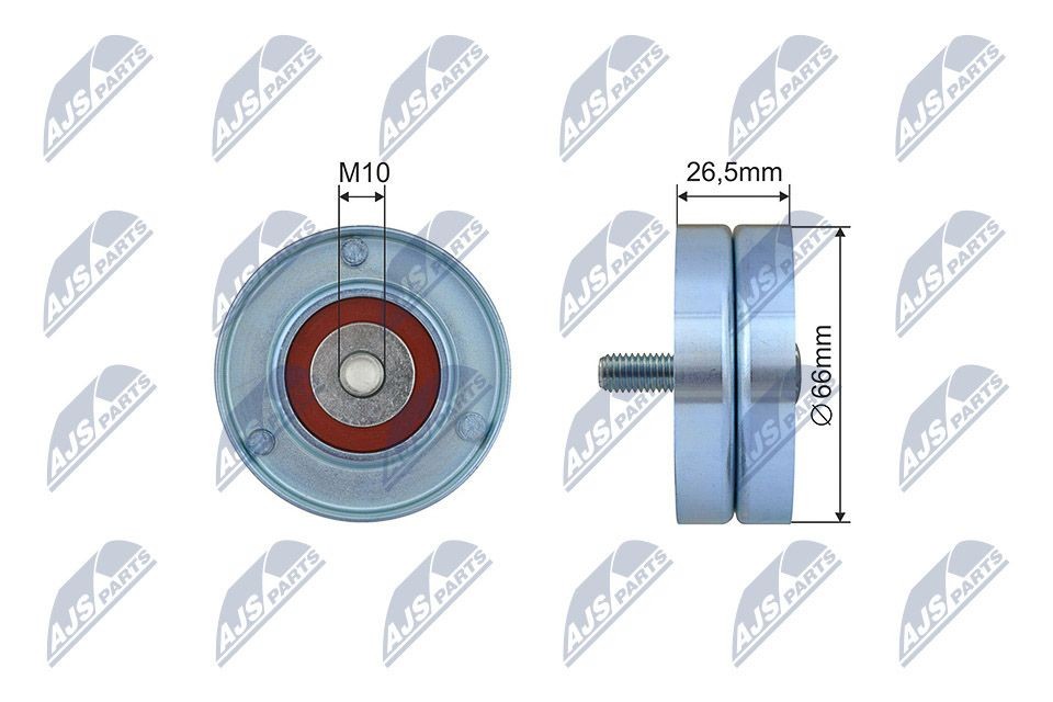 NTY RNK-AR-013: Pingutusrull, soonrihm Ø: 66mm, Ø: 66mm