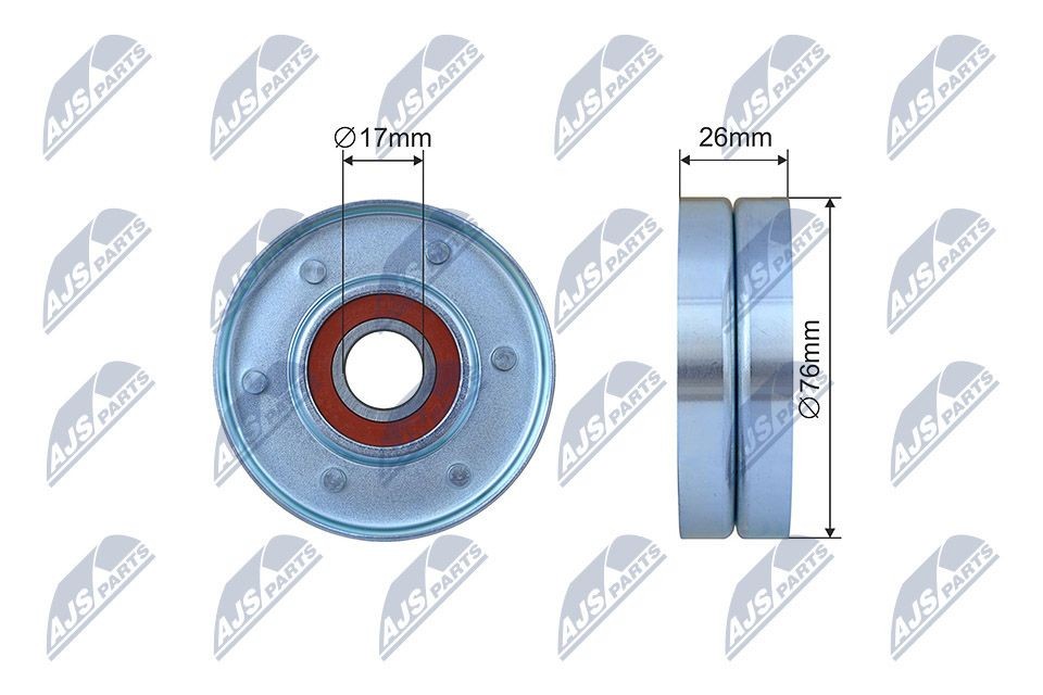 NTY RNK-CH-036: Pingutusrull, soonrihm Ø: 76mm, Ø: 76mm