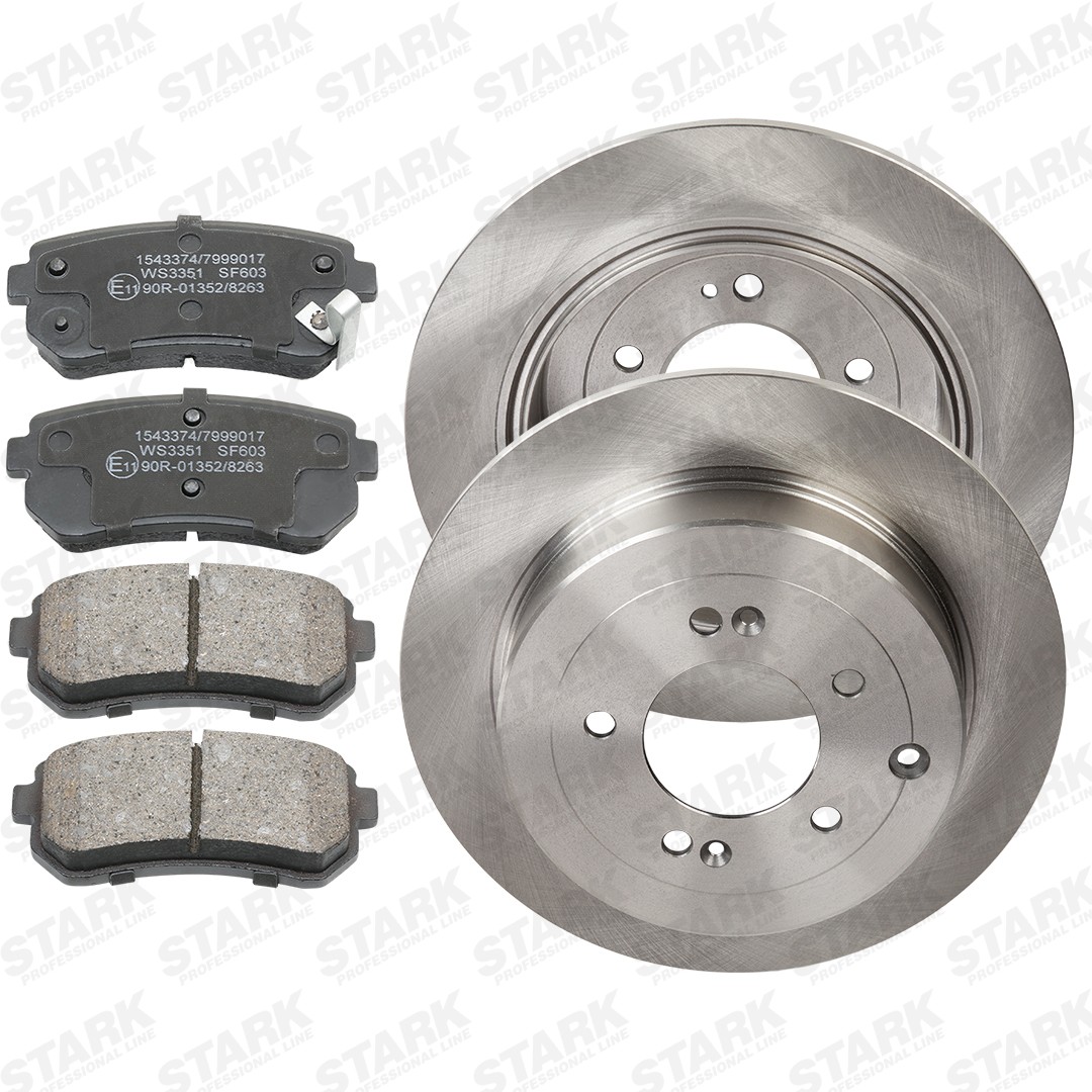 STARK SKBK-10991810: Pidurikomplekt, ketaspidur Tagasild, Ø: 302mm, täis, ilma rattakeskmeta