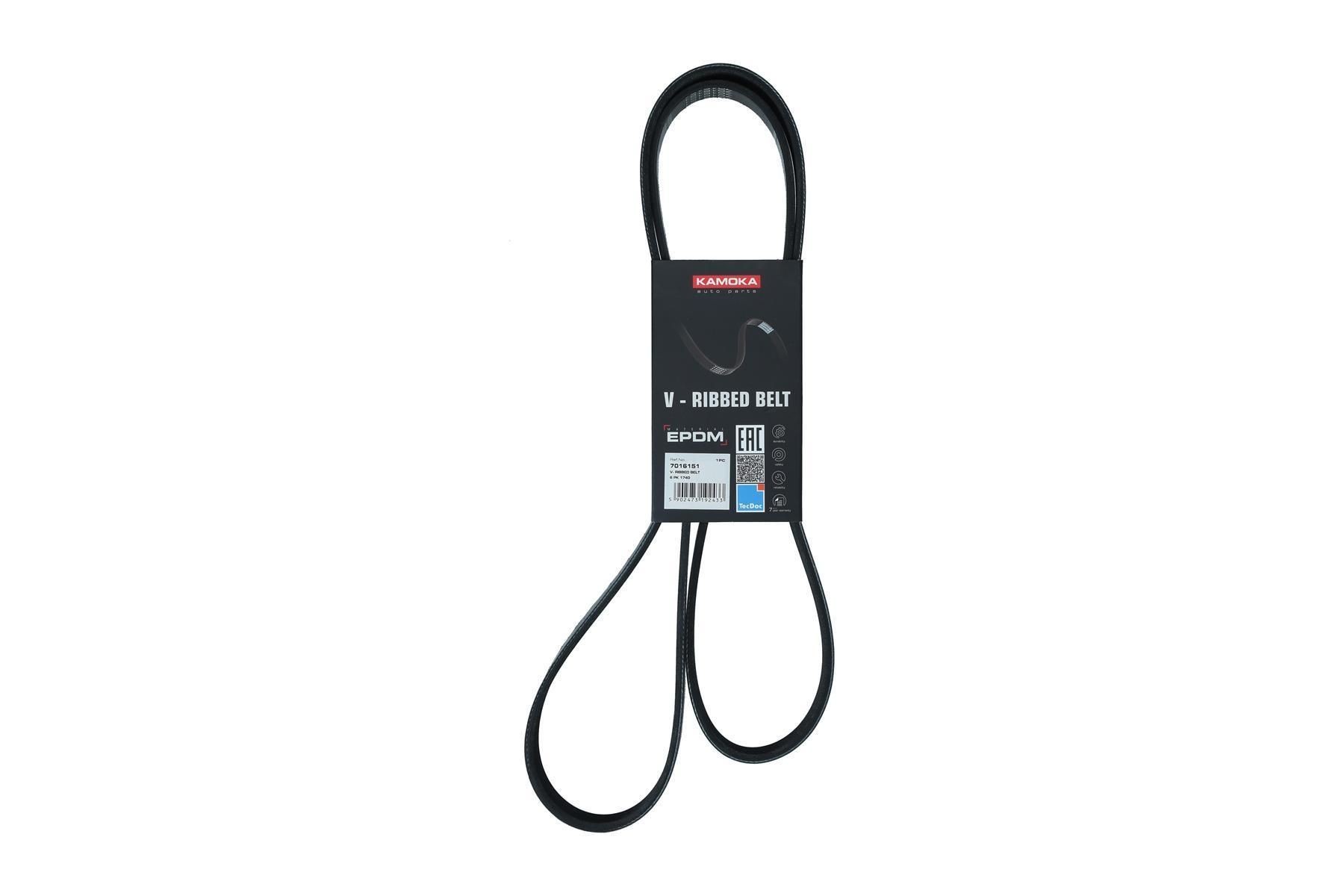 KAMOKA 7016121: Curea transmisie cu caneluri 1530mm, Numar nervuri: 6