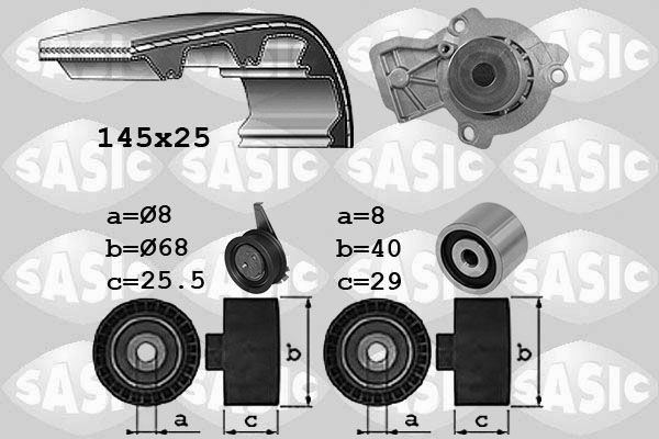 SASIC 3906110: Veepump + hammasrihmakomplekt