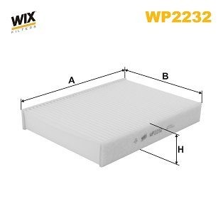 WIX FILTERS WP2232: Filter, salongiõhk Partikkelfilter