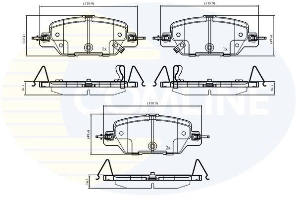 COMLINE CBP33301: Plăcuțe de frână