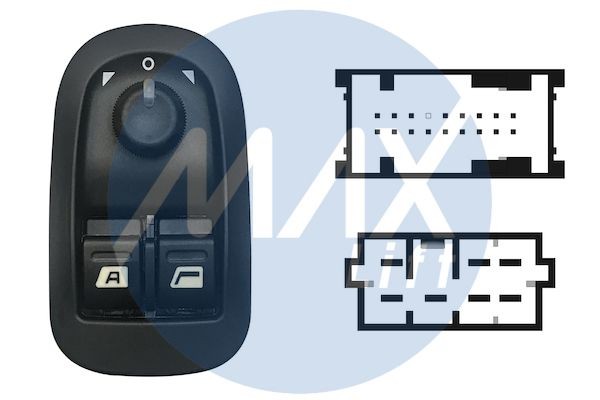 MAX SPG120: Kytkin, lasinnostin Eteen, vasen