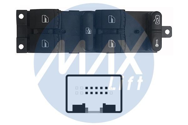 MAX SSK101: Lüliti, aknatõstuk ees vasakul