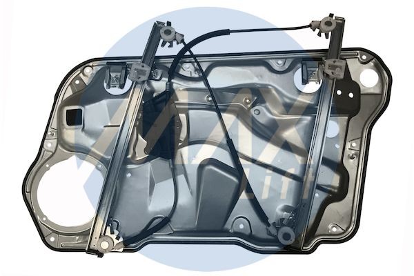 MAX WVW131P-L: Mecanism actionare geam fata stanga, electric, fara motor electric, cu placa insurubata