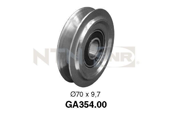 SNR GA354.00: Rola ghidare / conducere, curea transmisie Ř: 70mm, Ř: 70mm