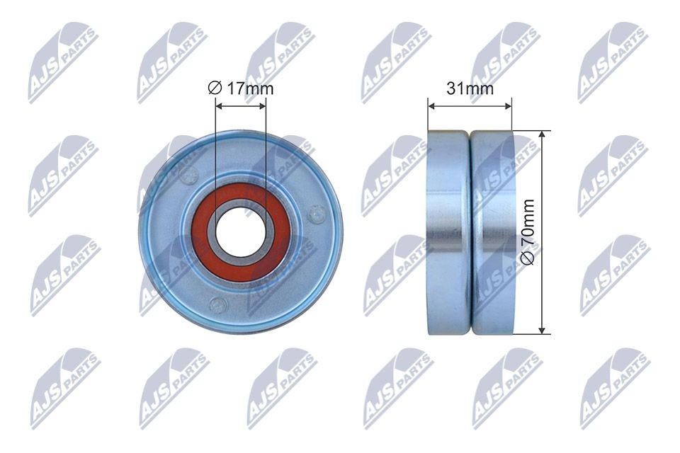 NTY RNK-CH-053: Rola intinzator, curea transmisie Ř: 70mm, Ř: 70mm