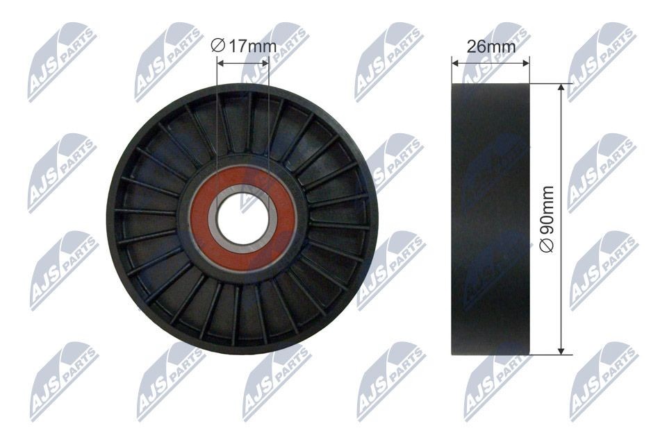 NTY RNK-CH-056: Pingutusrull, soonrihm Ø: 76mm, Ø: 76mm