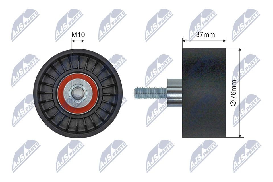 NTY RNK-FR-061: Pingutusrull, soonrihm Ø: 76mm, Ø: 76mm