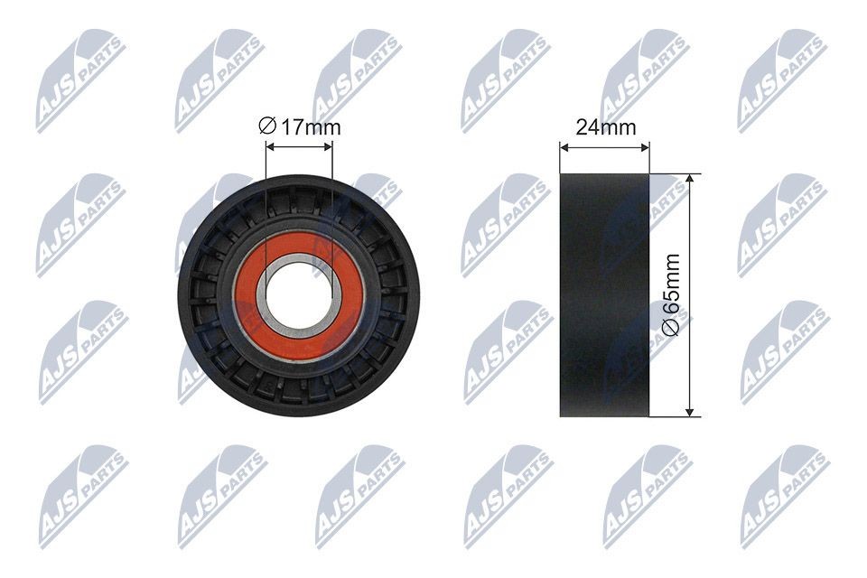 NTY RNK-VV-018: Rola intinzator, curea transmisie Ř: 65mm, Ř: 65mm