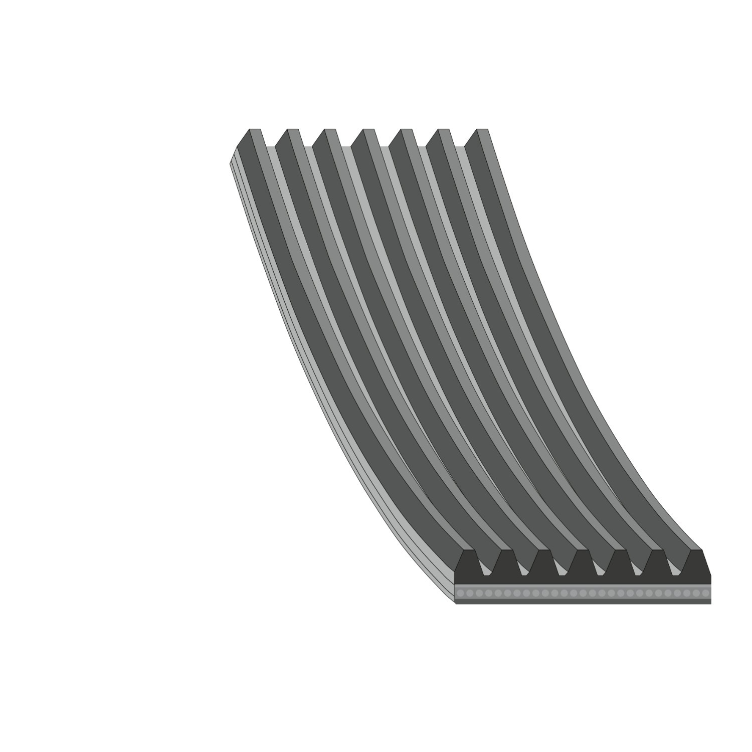 FEBI BILSTEIN 180079: Curea transmisie cu caneluri 1675mm, Numar nervuri: 7