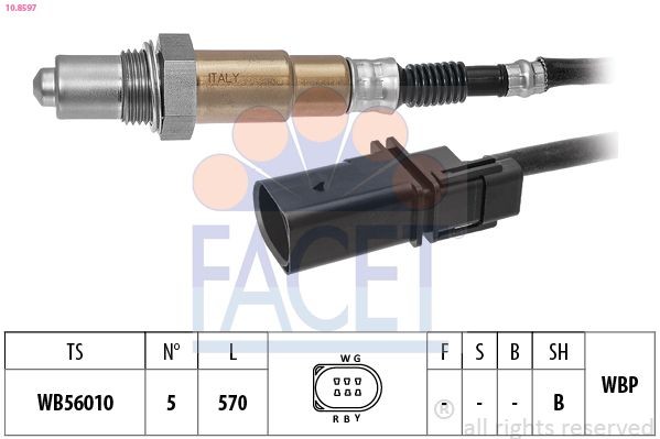 FACET 10.8597: Lambda andur Made in Italy - OE Equivalent