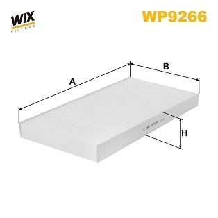 WIX FILTERS WP9266: Filter, salongiõhk Partikkelfilter