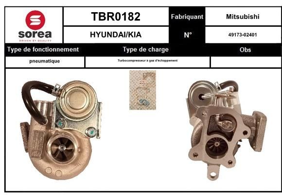 SNRA TBR0182: Turbod koos tihenditega