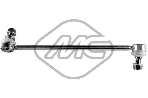 Metalcaucho 53490: Brat / bieleta suspensie, stabilizator Axa fata stanga, 379mm