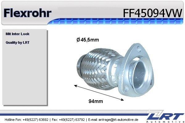 LRT FF45094VW: Lanksti žarna, išmetimo sistema