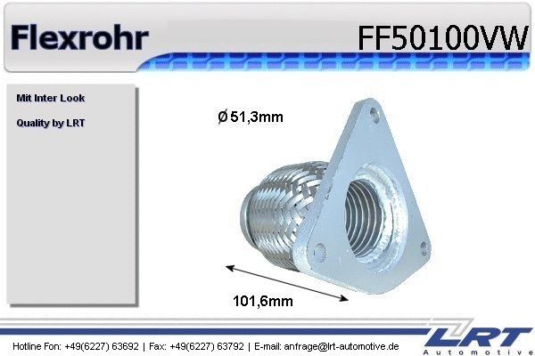 LRT FF50100VW: Flexitoru, väljalskesüsteem