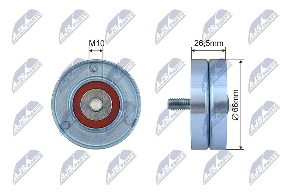 NTY RNK-CT-062: Pingutusrull, soonrihm Ø: 66mm, Ø: 66mm