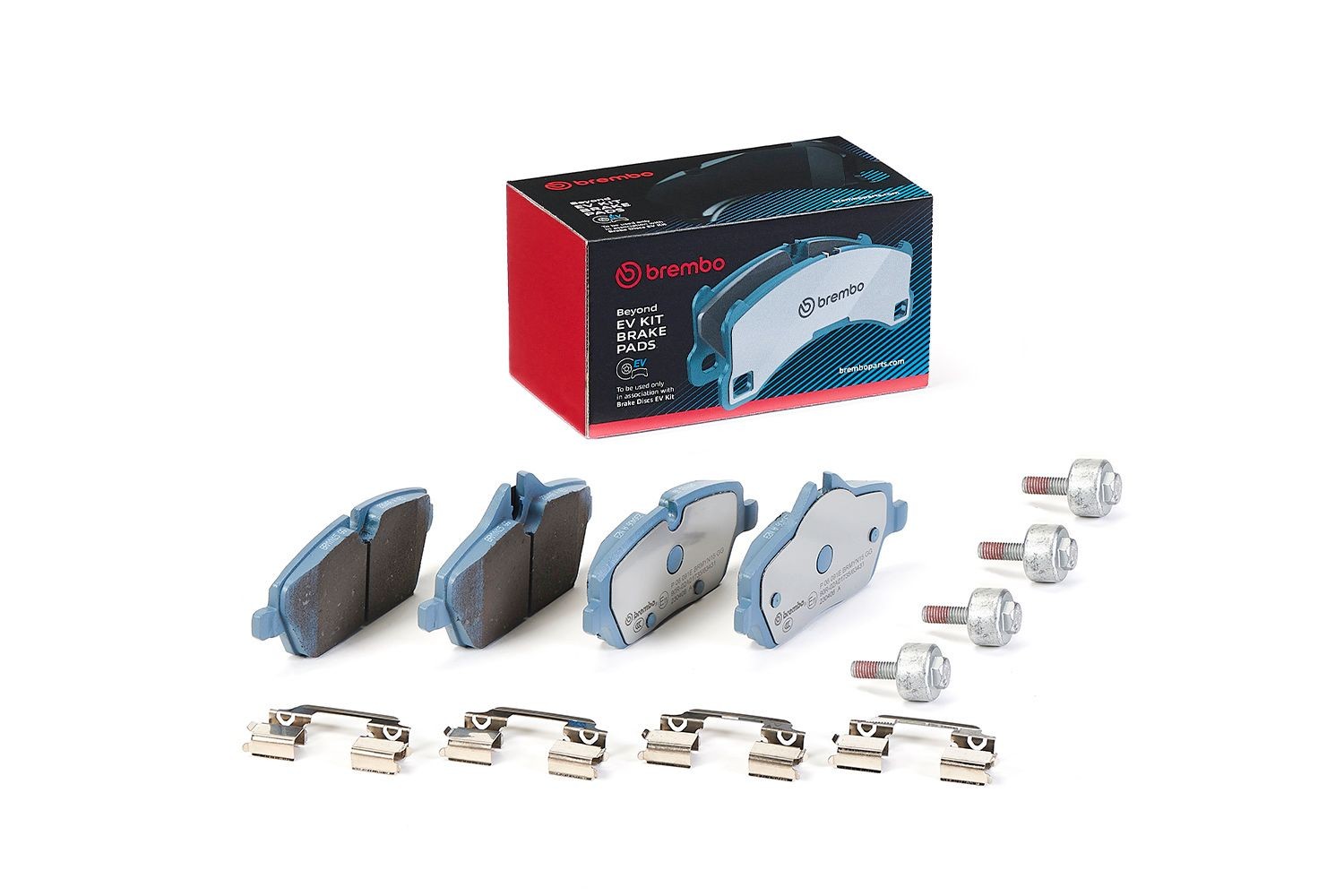 BREMBO P 06 091E: Plăcuțe de frână BEYOND LINE - EV cu acceasorii, cu suruburi etrier, cu tabla anti scartait Beyond