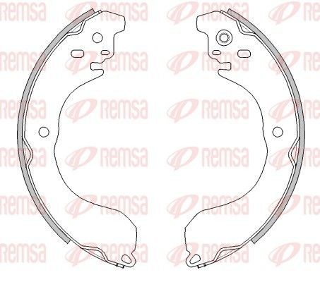 REMSA 4265.01: Set saboti frana puntea spate, 227mm