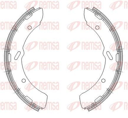 REMSA 4313.01: Set saboti frana puntea spate, 319mm