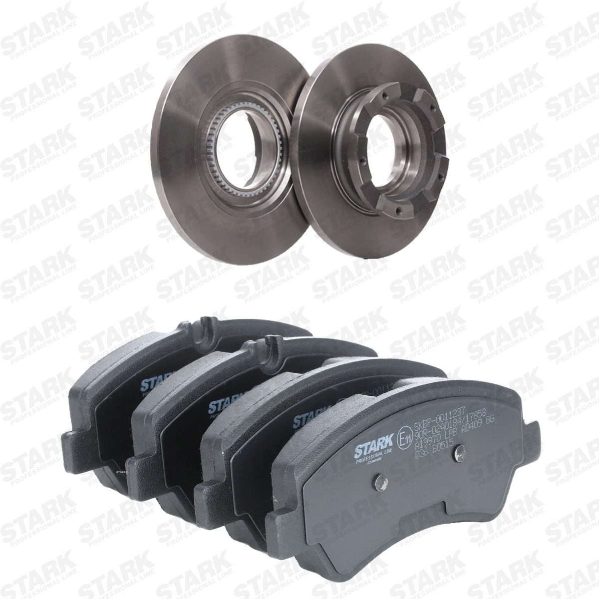STARK SKBK-10992158: Pidurikomplekt, ketaspidur Tagasild, Ø: 288mm, täis, koos pidurisadula kruvidega
