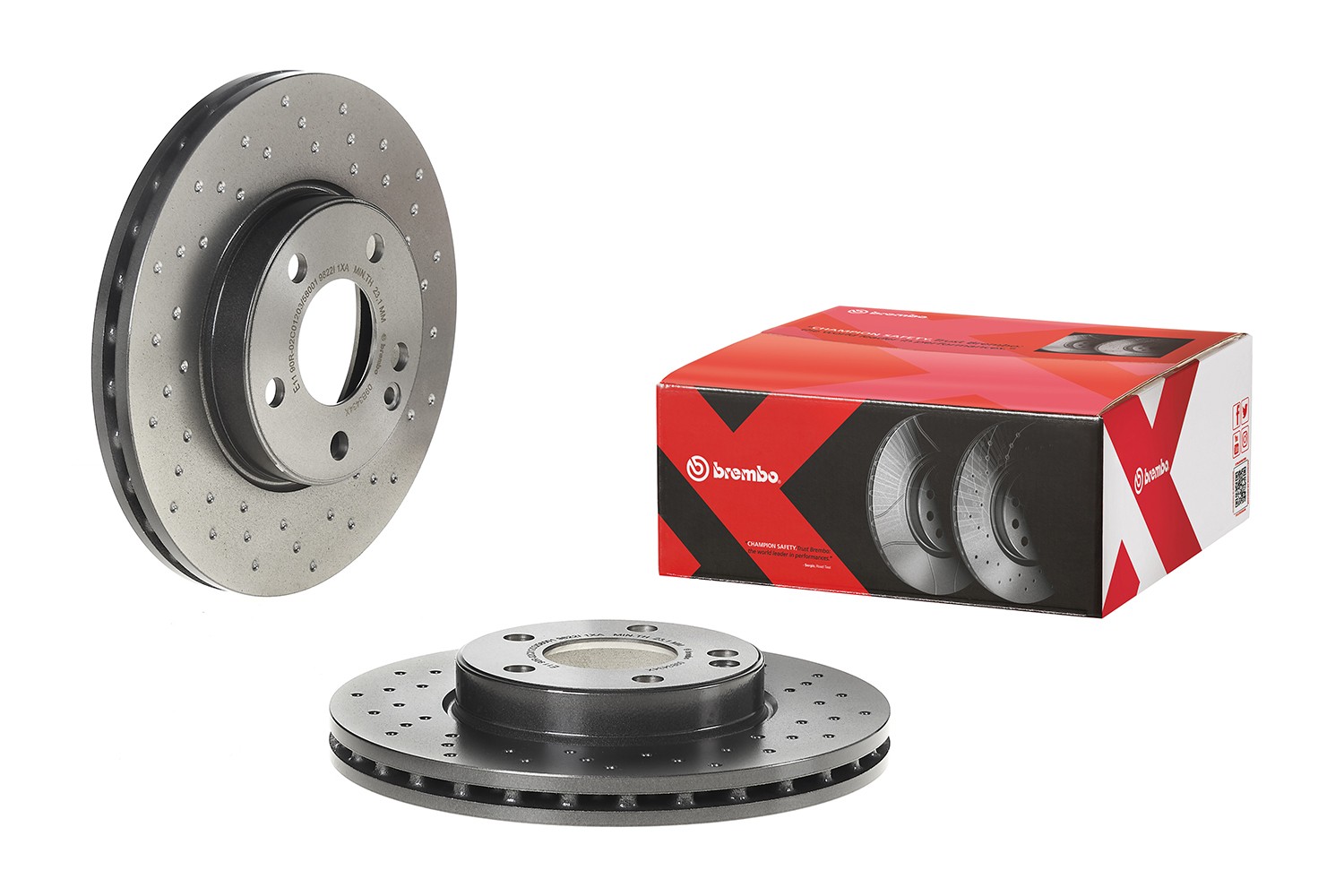 BREMBO 09.B343.4X: Disc de frână XTRA LINE - Xtra Ř: 280mm, perforat/ventilat interior, Ř: 280mm, acoperit (cu un strat protector), cu suruburi