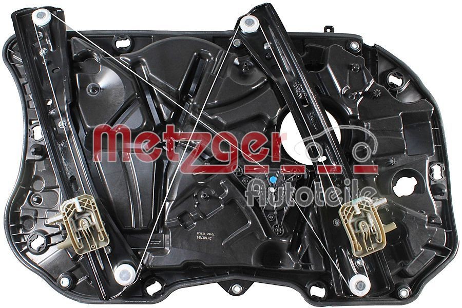 METZGER 2160784: Mecanism actionare geam GREENPARTS fata dreapta, electric, fara motor electric, cu placa insurubata