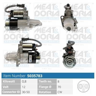 MEAT & DORIA 5035783: Motorino avviamento 0,8KW