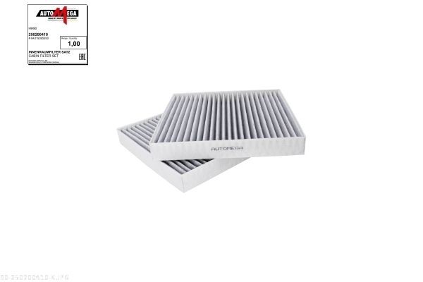 AUTOMEGA 250200410: Filter, salongiõhk Filtrer, Aktiivsöefilter