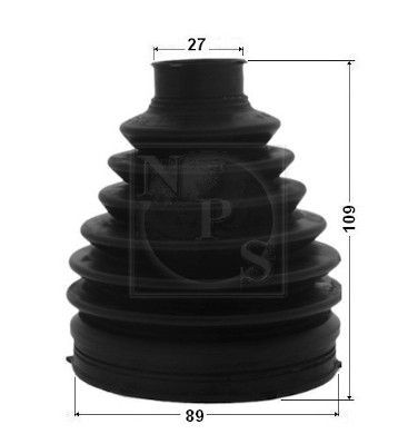 NPS N330N117: Piduriketas Esisild, Ø: 283mm, õhutusega, Ø: 283mm