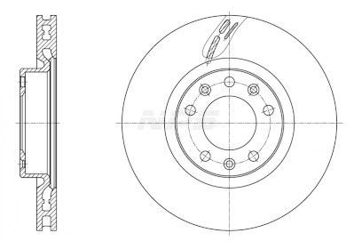NPS P330A06: Piduriketas Esisild, Ø: 283mm, õhutusega, Ø: 283mm