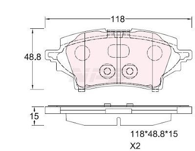 NPS T361A42: Piduriklotsid Tagasild