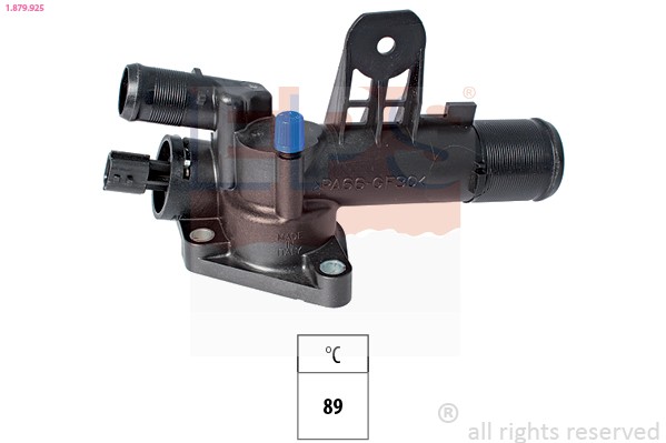 EPS 1.879.925: Termostaat, Jahutusvedelik Made in Italy - OE Equivalent 89°C, koos tihendiga