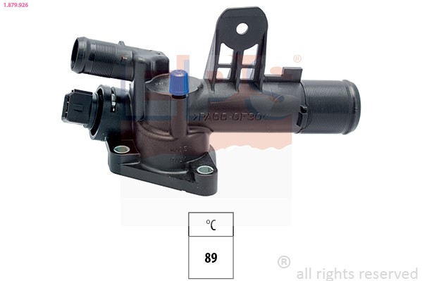 EPS 1.879.926: Termostaat, Jahutusvedelik Made in Italy - OE Equivalent 89°C, koos tihendiga