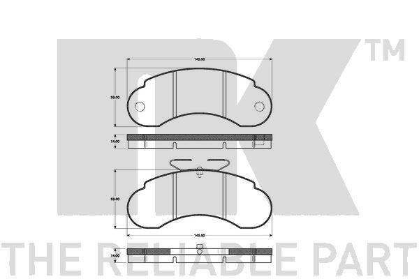 NK 223311: Plaquettes de frein