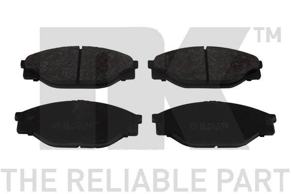 NK 224533: Plăcuțe de frână fara accesorii, cu tabla anti scartait