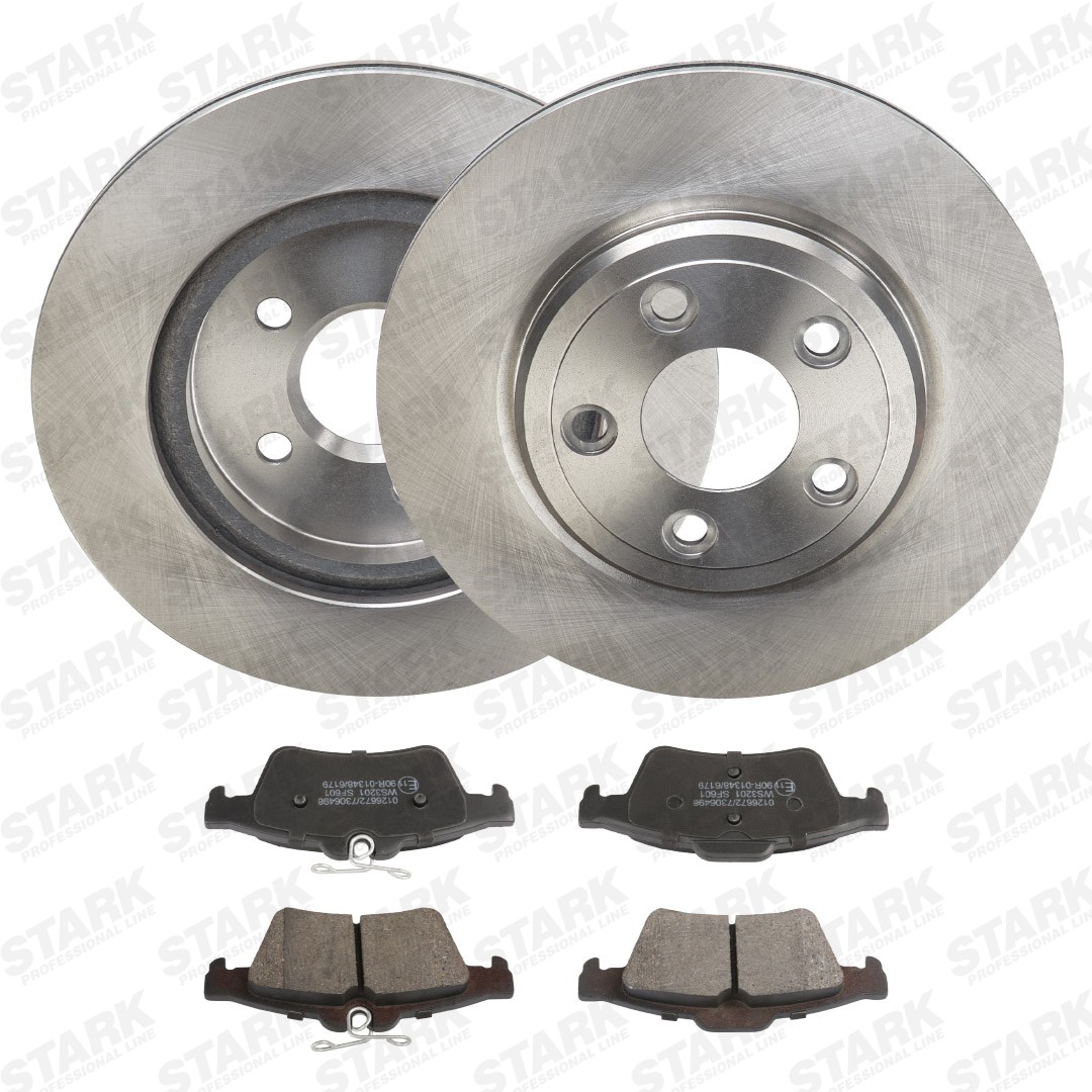 STARK SKBK-10992268: Kit dischi e pastiglie Assale posteriore, ventilazione interna